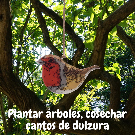 Pajarito de cristal pintado a mano con acabado brillante