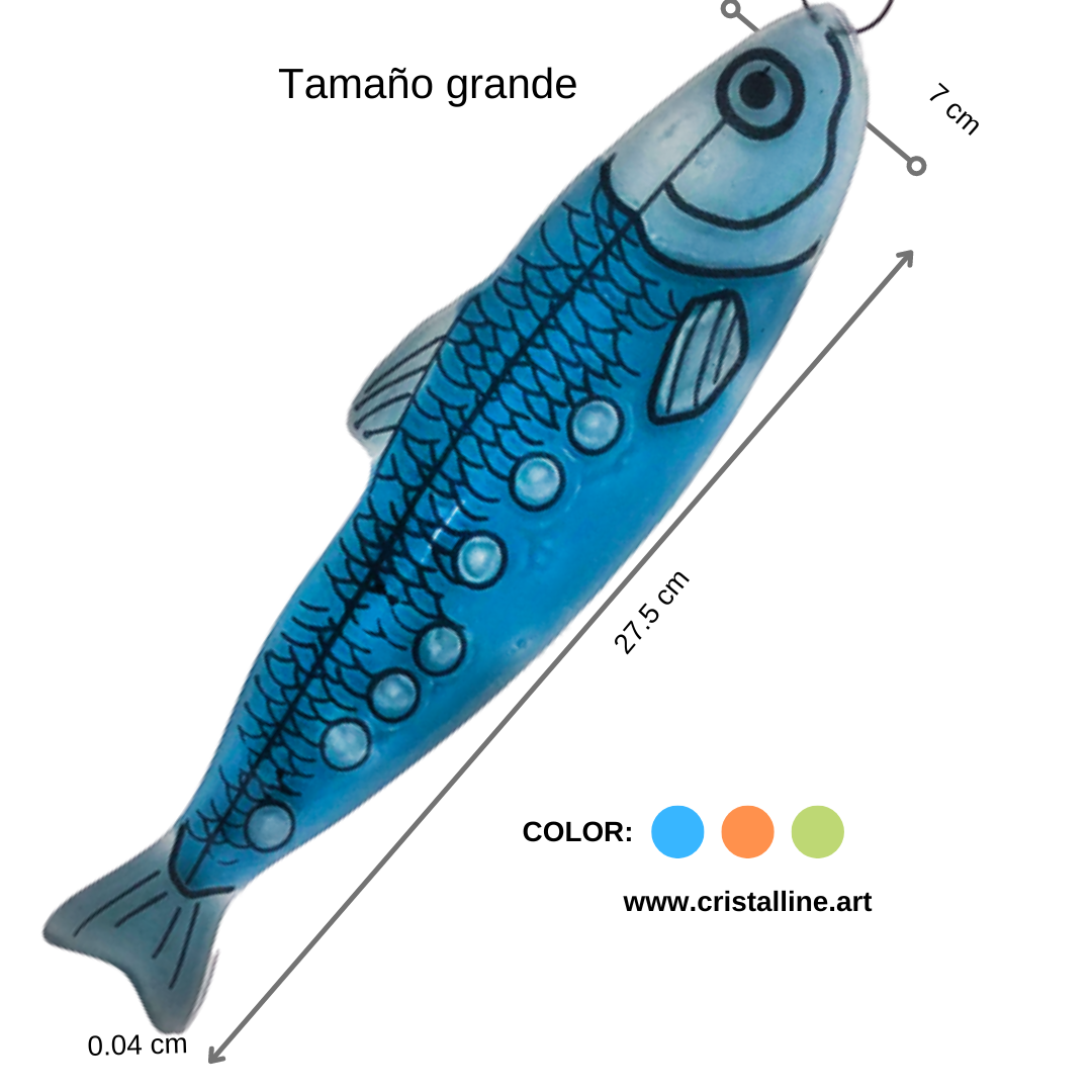 Sardinas de cristal en vitrofusión